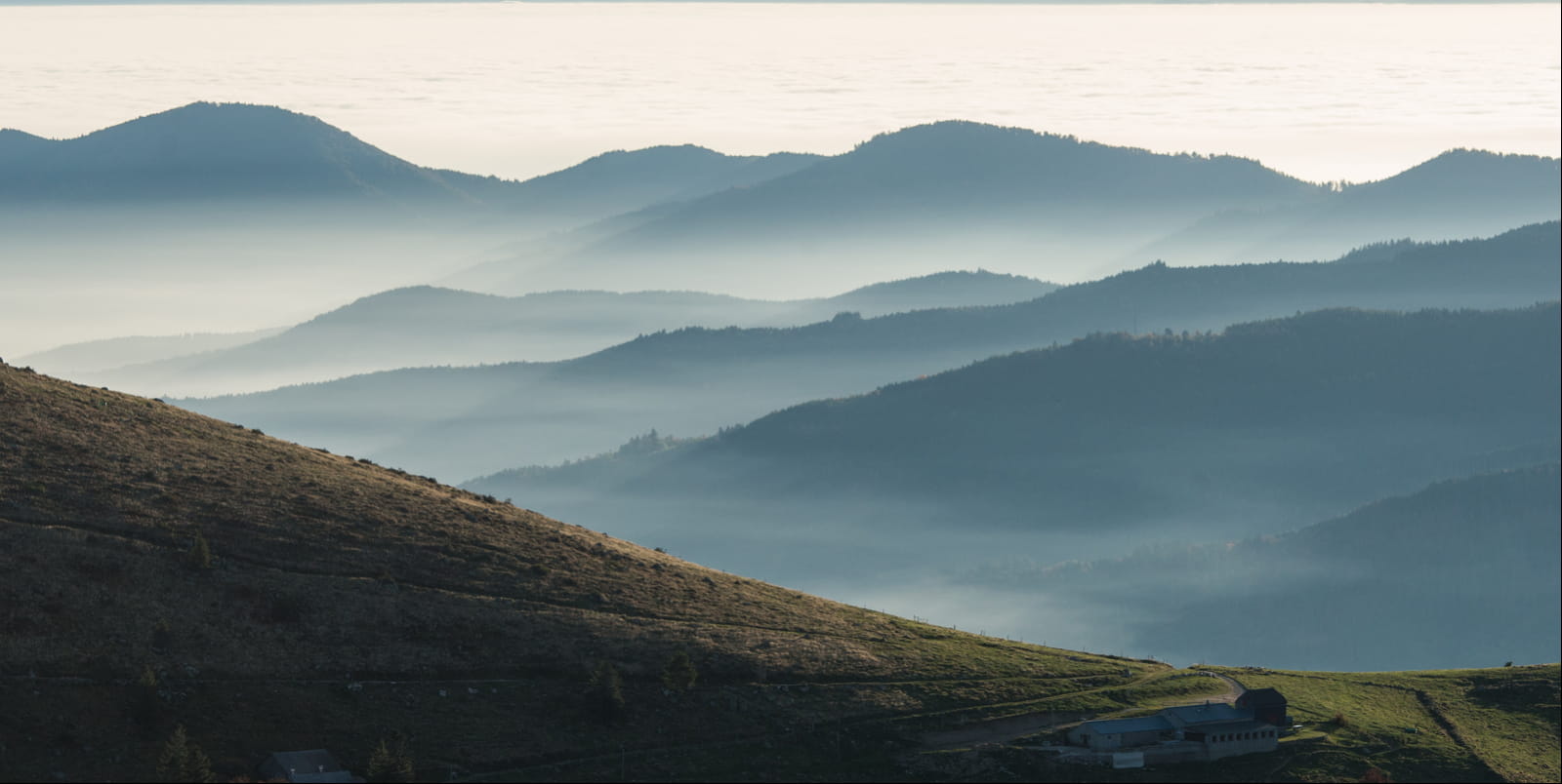 Brume sur les Vosges , le Hohneck