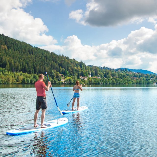 Paddle sur le lac de Gérarmder