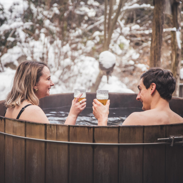 Bain nordique dans les Vosges