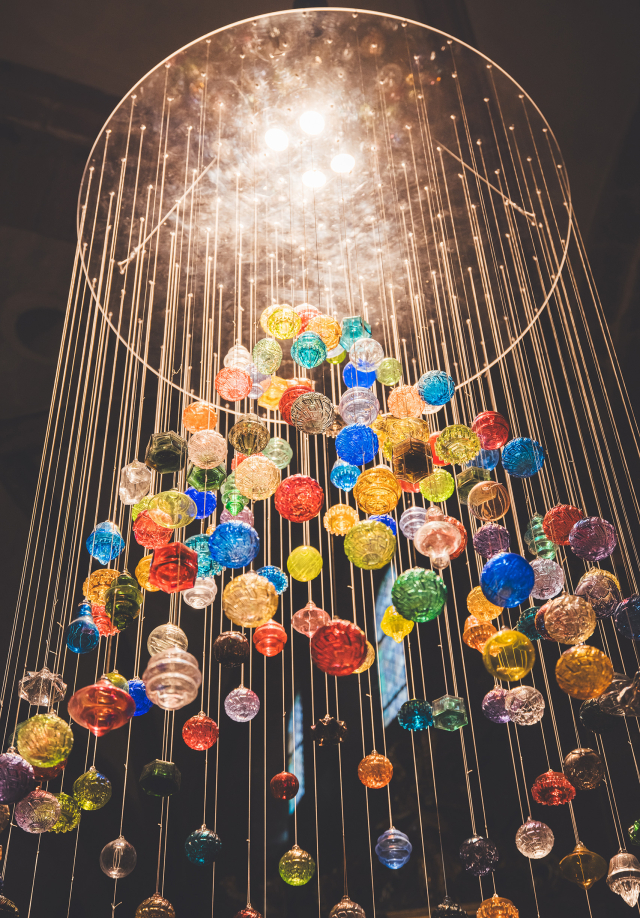 Lustre de noël en boules Meisenthal