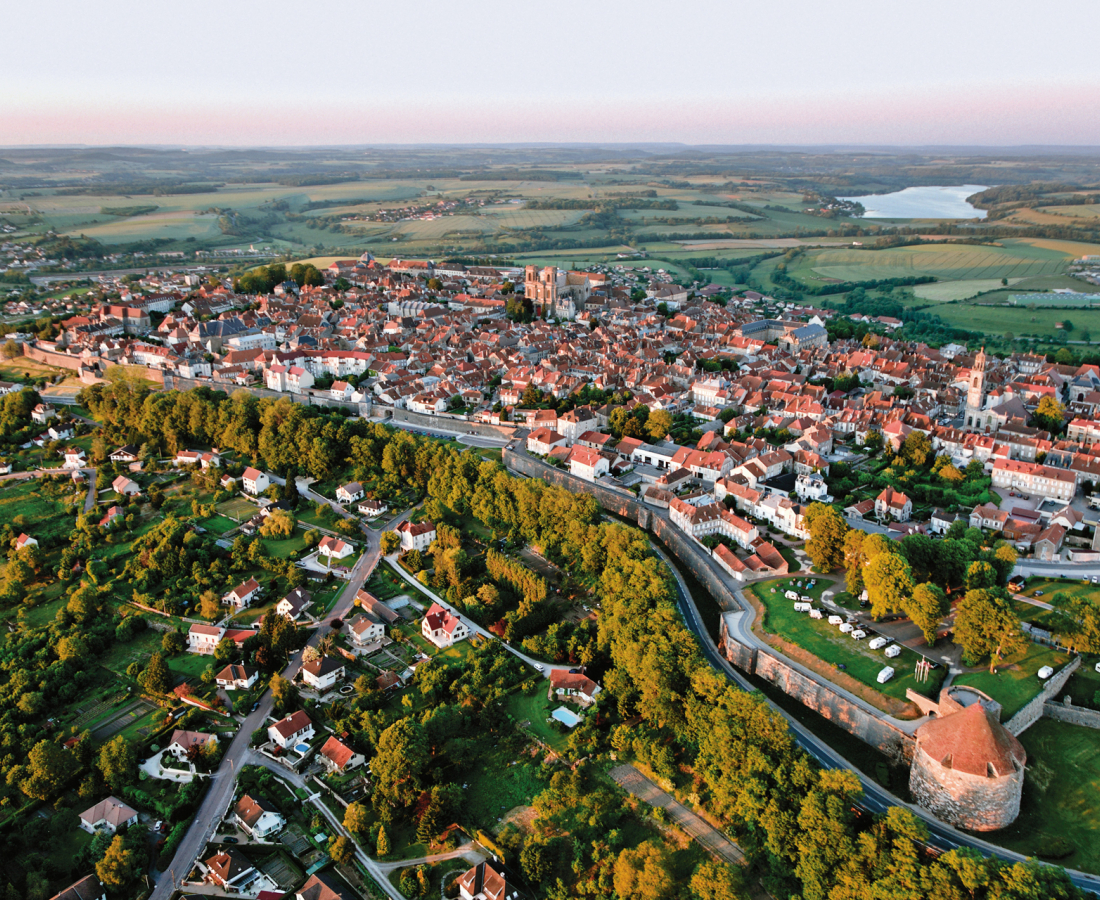 Vue aérienne de Langres