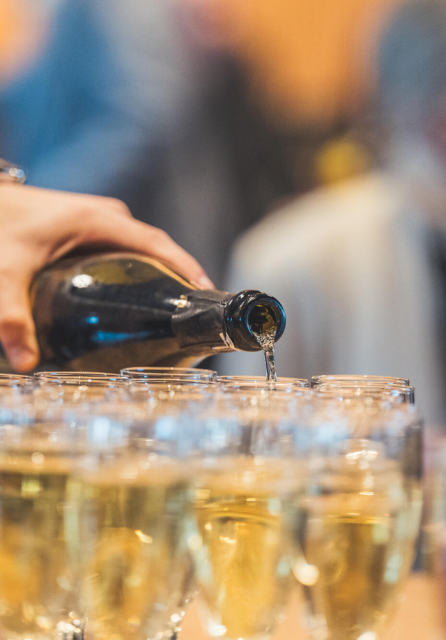 Service flute de champagne