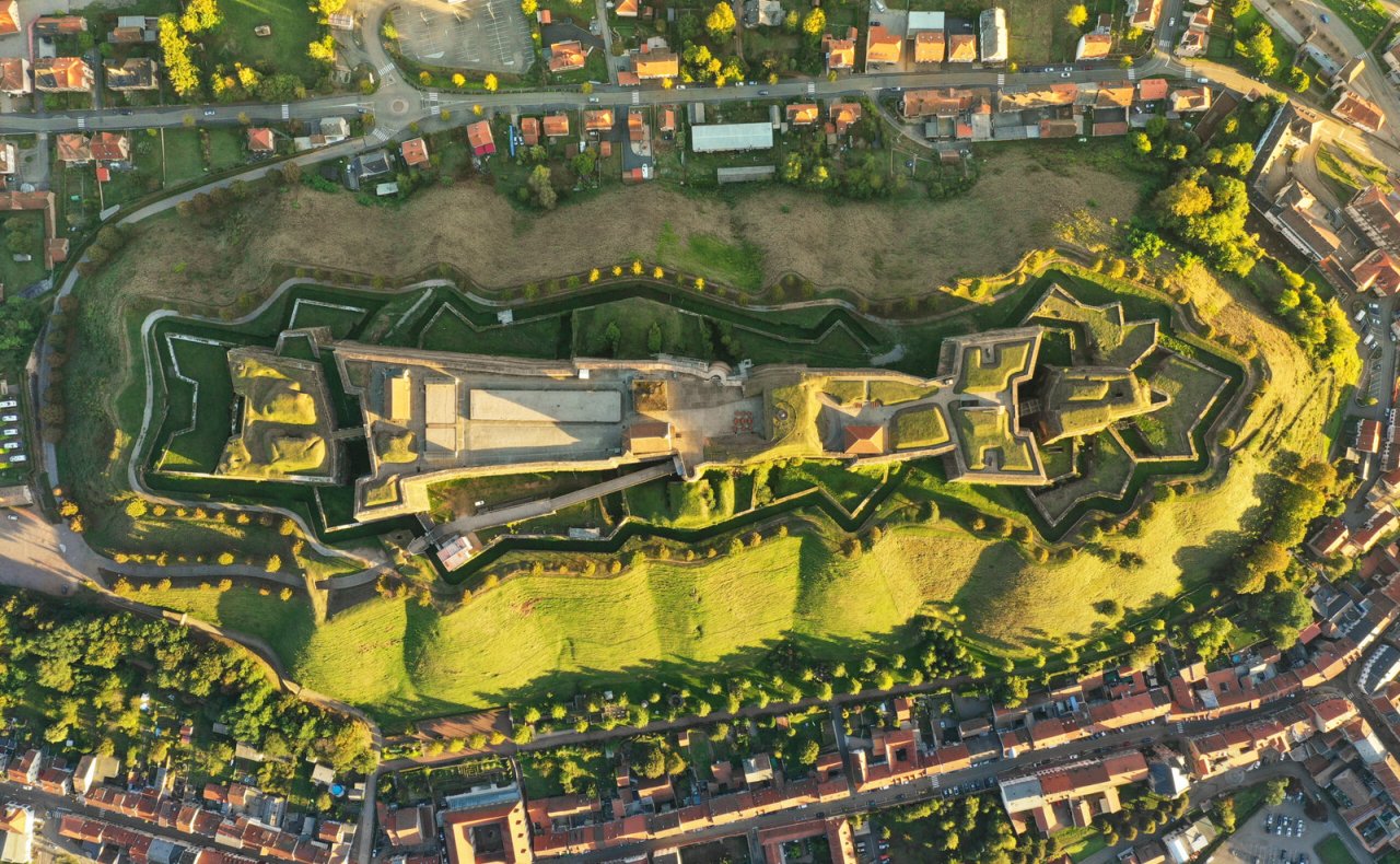 Citadelle de Bitche vue du ciel