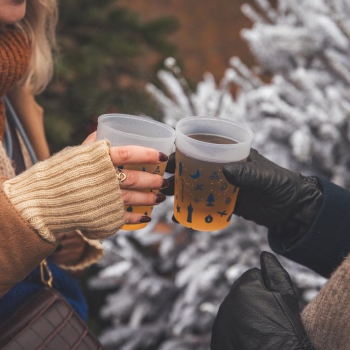 Boisson chaude au marché de noel de sélestat