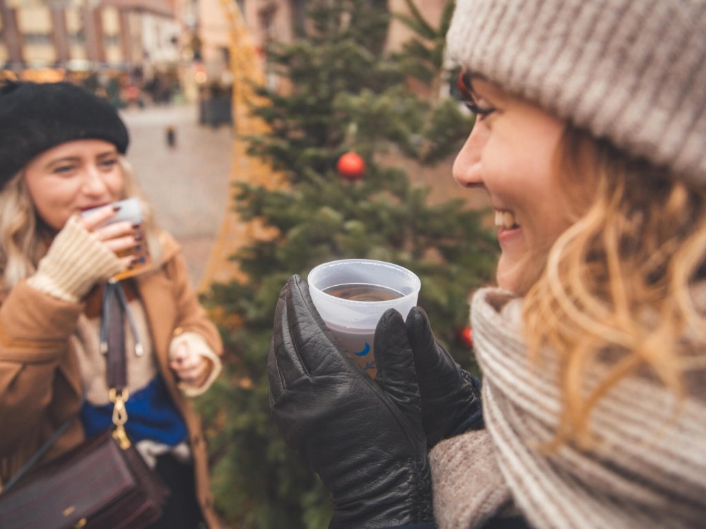 Jus de pomme chaud au marché de noël de Sélestat