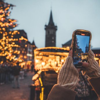 Photo téléphone marché noel obernai