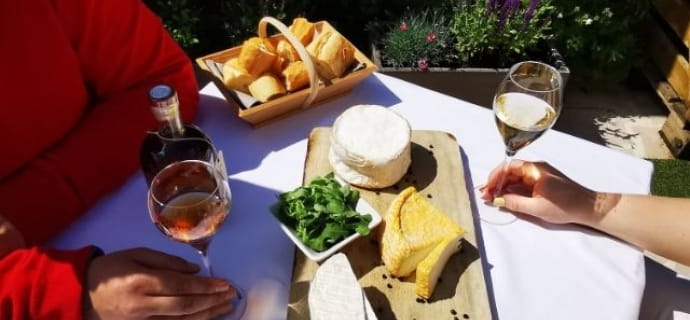 Speisen-/Weinempfehlungen auf der Domaine Julien Chopin