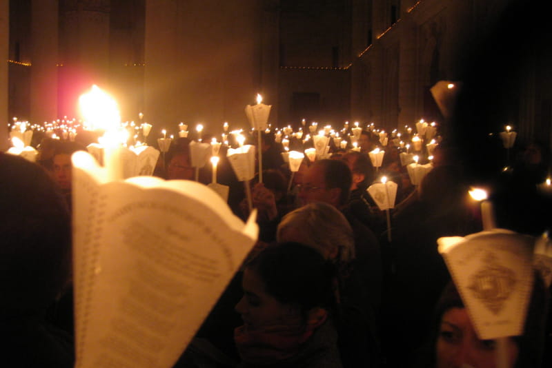 Procession aux flambeaux