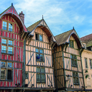 Traditional houses in Troyes