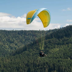 Paragliding over the Vosges mountains