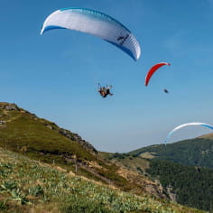 Fly over the Vosges mountains in a paraglider