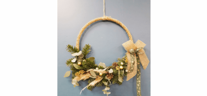 Create your own bohemian welcome wreath with Élise