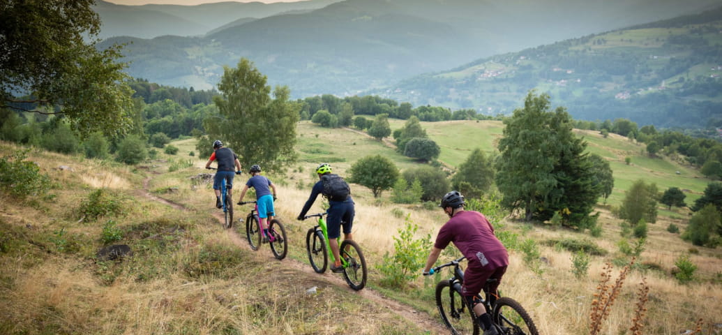 Outing with friends to the Ballon d'Alsace on an electric mountain bike