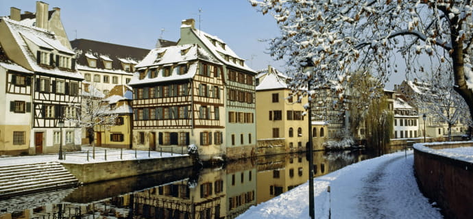 Strasburgo sotto la neve