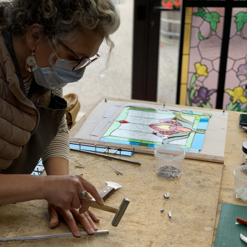 leaded stained glass workshop