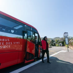 The Kut'Zig, a convertible bus on the Alsace Wine Route