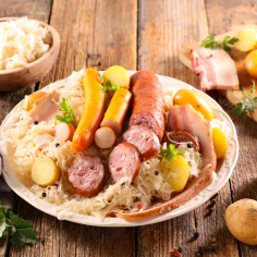 Sauerkraut, ein emblematisches Gericht aus dem Elsass