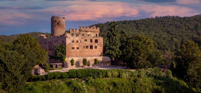 Een magische ervaring in de beschermde ruïnes van het middeleeuwse kasteel van Kintzheim