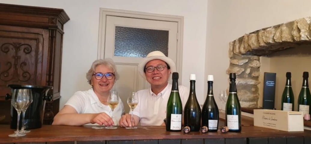 Bezoek en wijnproeverij bij Champagne Béatrix de Gimbres