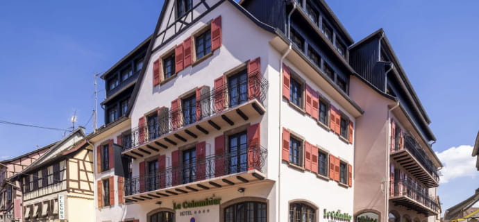 Ontspanningspakket, gratis ontbijt in Hôtel Le Colombier in Obernai