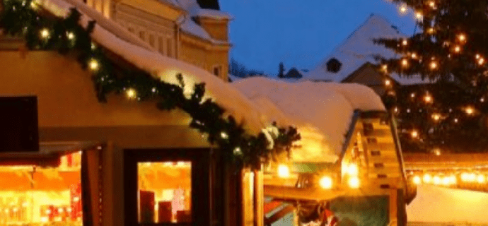 Kerstmarkt schattenjacht in Colmar