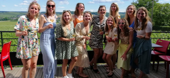 Junggesellinnenabschied für diese niederländischen Freundinnen auf unserer Terrasse