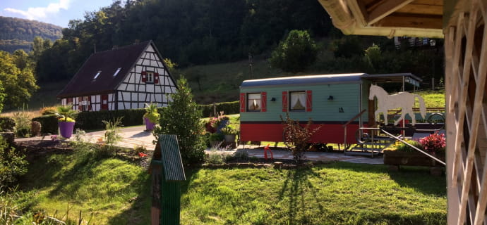 Verblijf op basis van halfpension in een woonwagen in Niedersteinbach