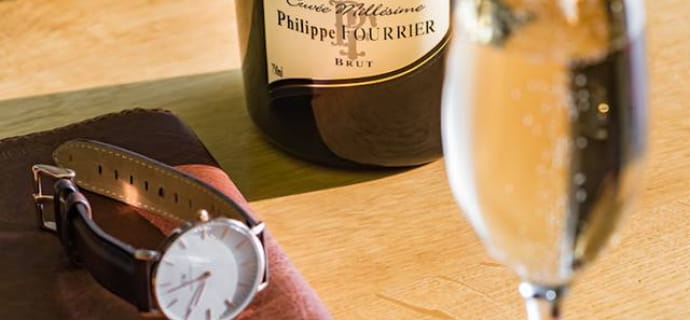 Verkostung bei den Champagnern Philippe Fourrier