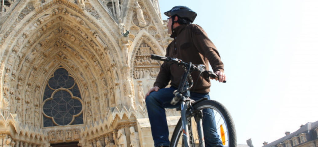 Reims in bicicletta
