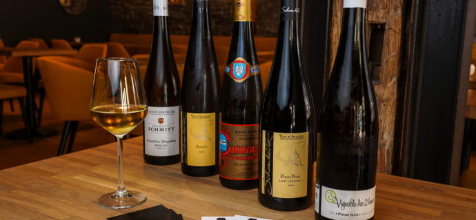 Sélection de vins d'Alsace diversifiée et évolutive