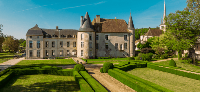 Château de Ricey bas et ses jardins à la Française