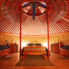 night in a yurt