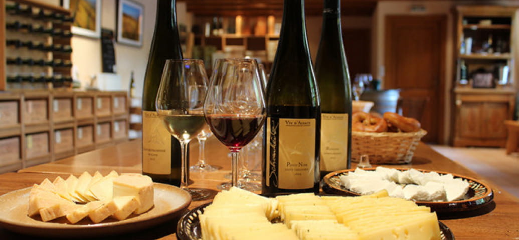 Wines and cheeses from the Munster Valley