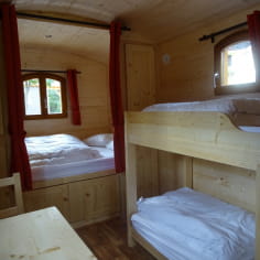 Traditioneller Wohnwagen - Schlafbereich
