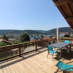 View of the lake and Gérardmer from the terrace