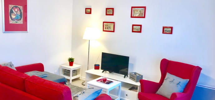 Charming 3* furnished apartment in Colmar LE MANALA, with private parking and view of the park
