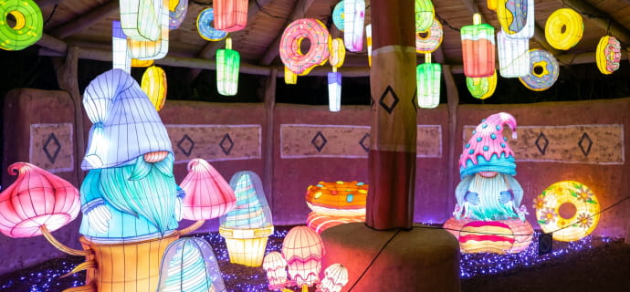 Luminescences Festival in de dierentuin van Amnéville