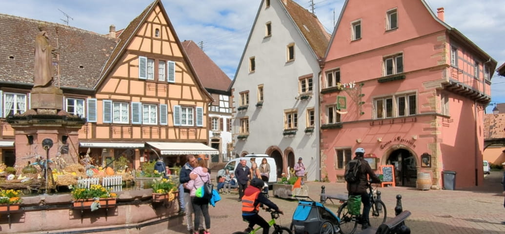 Scoprire Eguisheim in bicicletta
