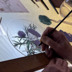 glass painting workshop
