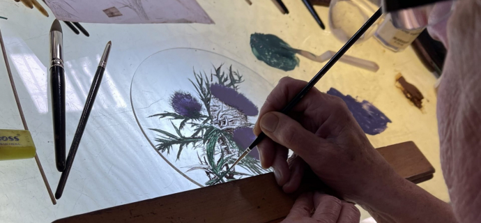glass painting workshop