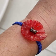 Klaproos armband Froehly creatie