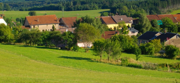 Ligging van Le Pré Bouquin op het kruispunt van de regio's (Vogezen / Elzas / Lotharingen)