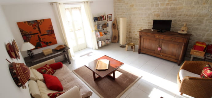 Village house near Vittel and Contrexéville - Living room with TV