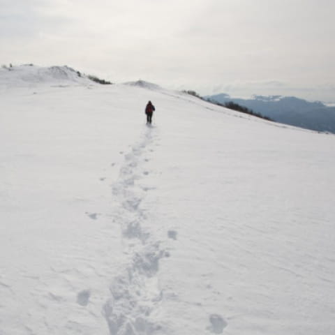 Schneeschuhwanderung Entdeckung des Blanchemer-Sees