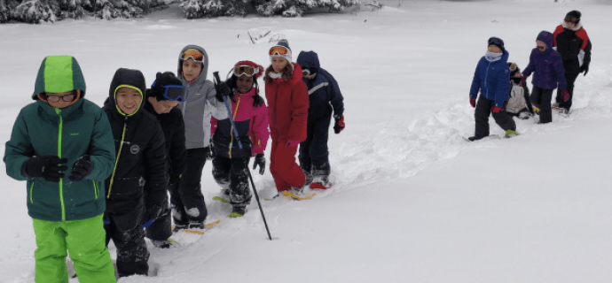 Sneeuwschoenwandelingen voor het hele gezin en iglo's bouwen