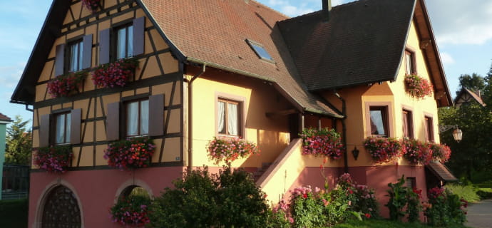 Gîte Gitzelbrunnen - appartement 6 personnes, 3 chambres - proche de la Route des Vins d'Alsace et de Sélestat