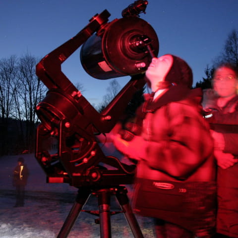 Observation du ciel au télescope de Schmidt