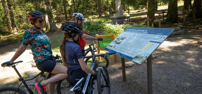 Gita in mountain bike per famiglie con accompagnatore nella stazione del Lac Blanc