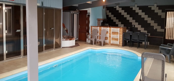 Gîte Orchidée Alsace, indoor pool, sauna, hammam, spa and games room, 15 people