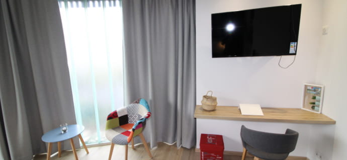 Lounge/bedroom - Lellipsse apartment in the center of VITTEL